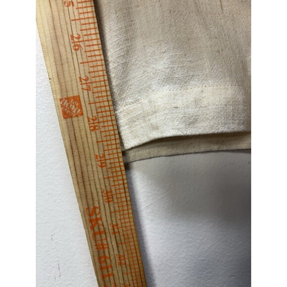Blenca Womens Linen Blend High Rise Wide Leg Pants Pocket Cream Sz S - Picture 6 of 12